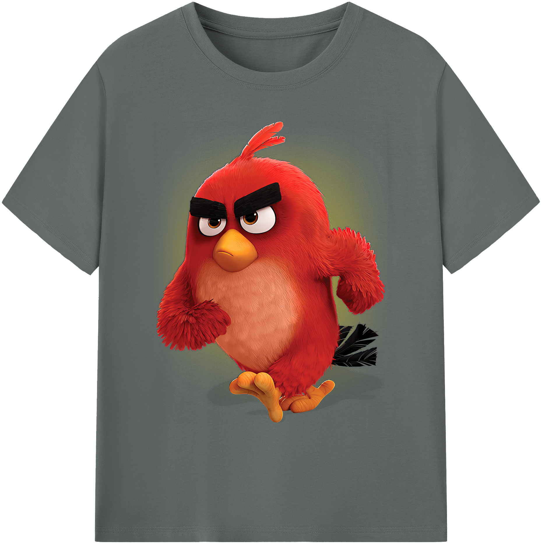 （画像用） Angry Birds アングリーバード 綿100％ メンズ半袖Tシャツ｜肌触りやわらか＆通気性